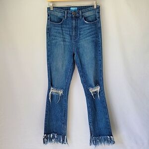 Show Me Your Mumu Brooklyn High Rise Distressed Jeans Size 29